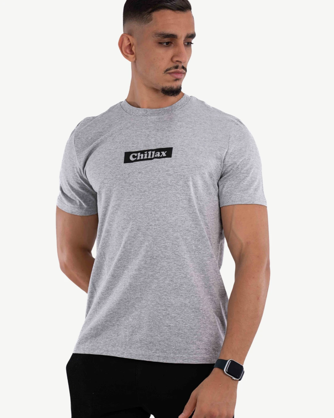 E-114034033-008_A T-Shirt Celio Print Gris Chiné – Image 1
