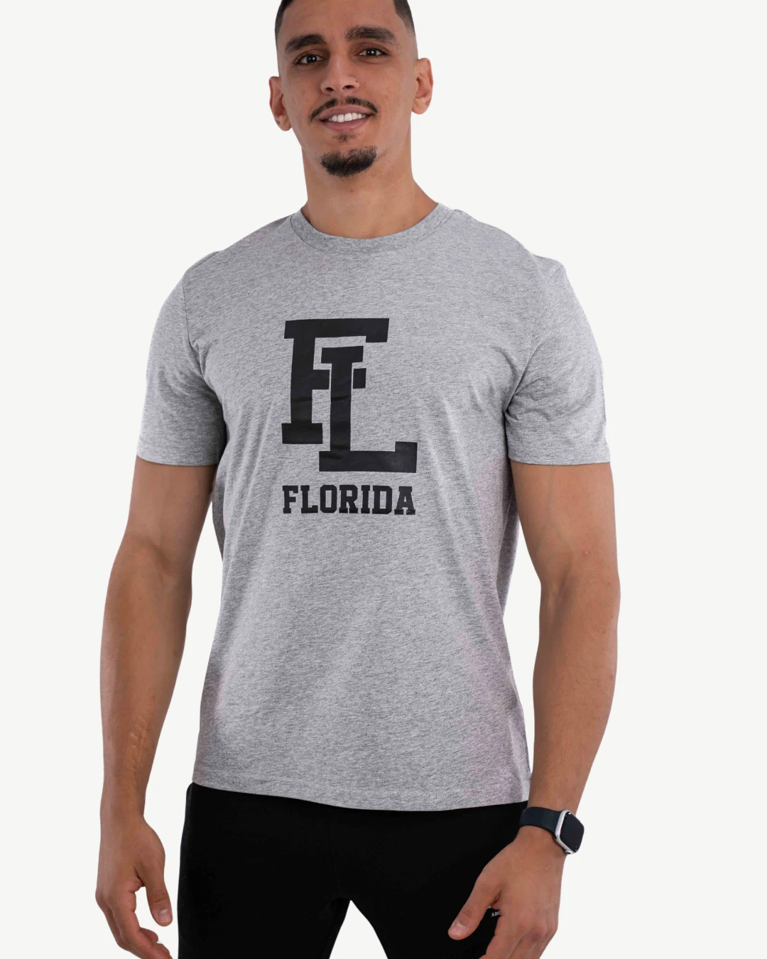 E-114034034-008_A T-Shirt Celio Print Gris Chiné – Image 1