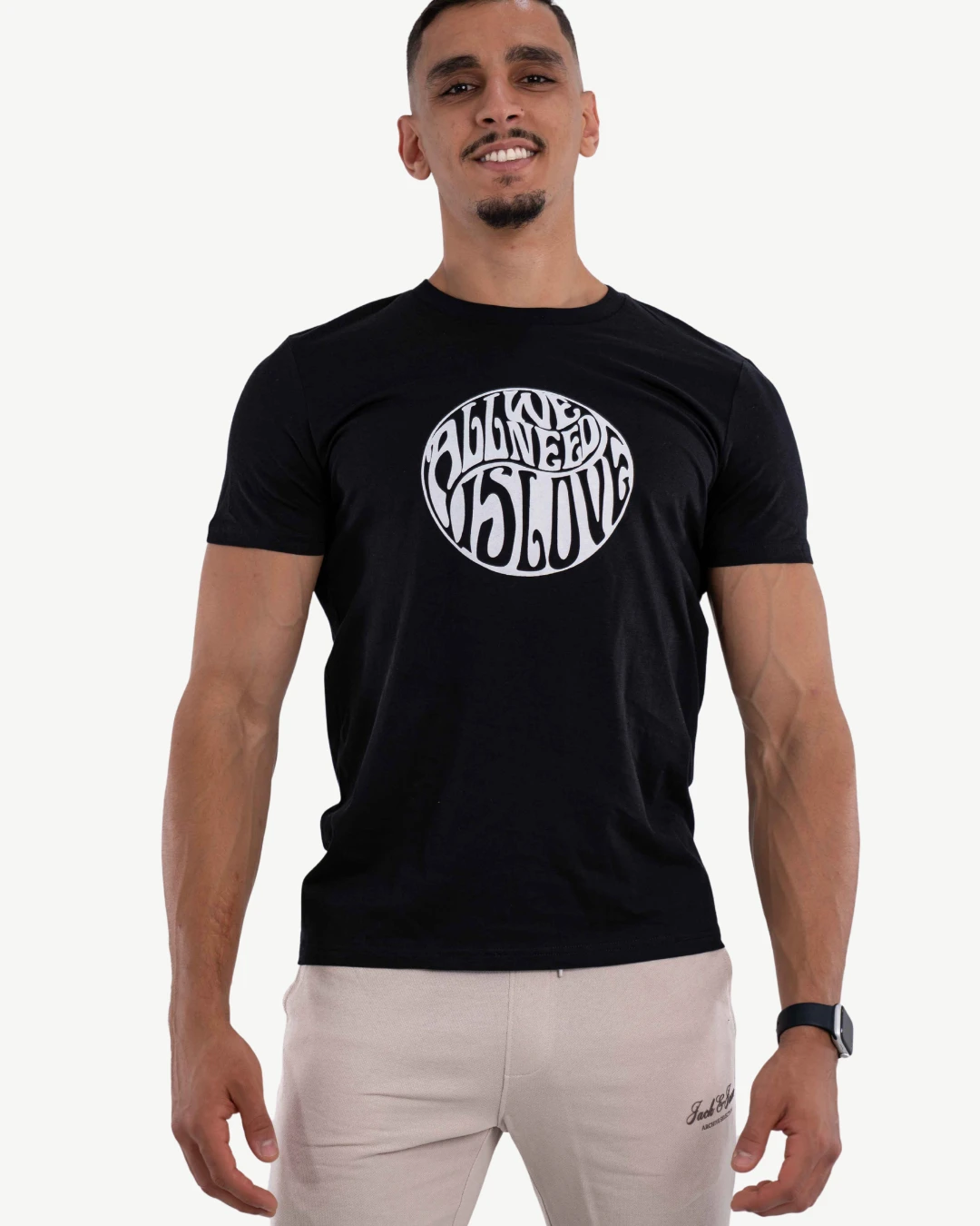 E-114034038-003_A T-Shirt Celio Print Noir – Image 1