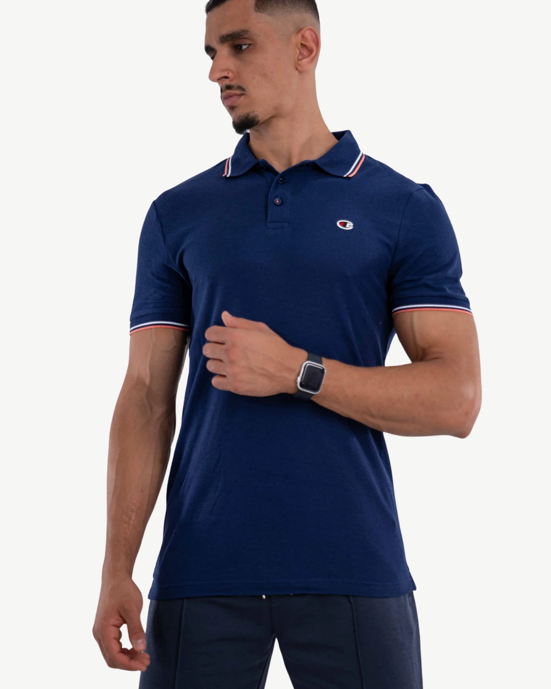 E-115020008-006_A Polo Demi-Manches Champion Bleu Nuit – Image 1