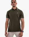 Polo Demi-Manches Champion Vert Olive