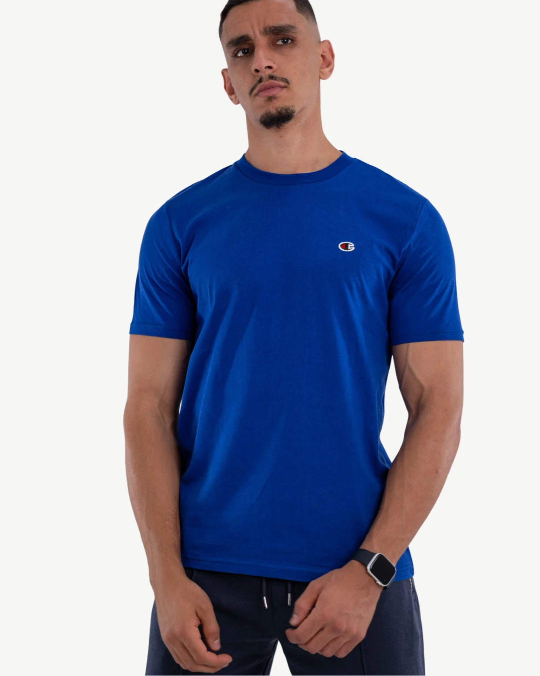E-115034060-006_A T-Shirt Basique Champion Bleu Roi – Image 1