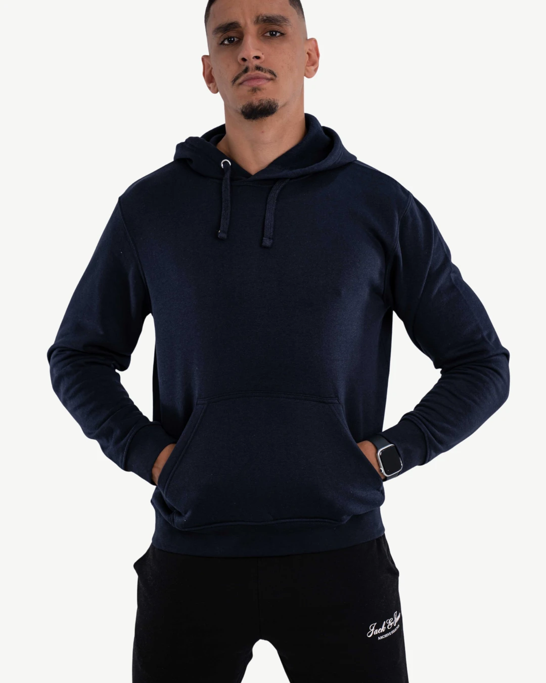 E-140010011-006_A Hoodies JACK&JONES Basique Bleu Nuit – Image 1