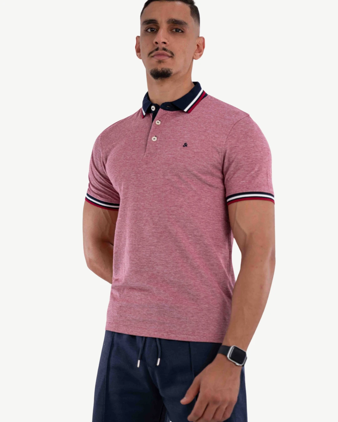 E-140020007-013_A Polo Demi-Manches Jack&Jones Rose – Image 1