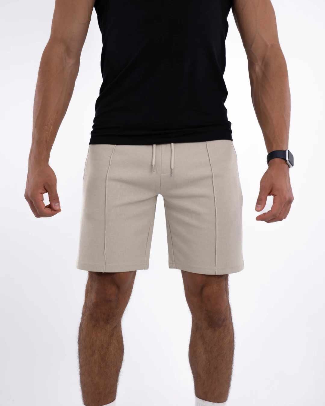 E-230027002-012_A Short Jogging AUTOGRAPH Beige – Image 1