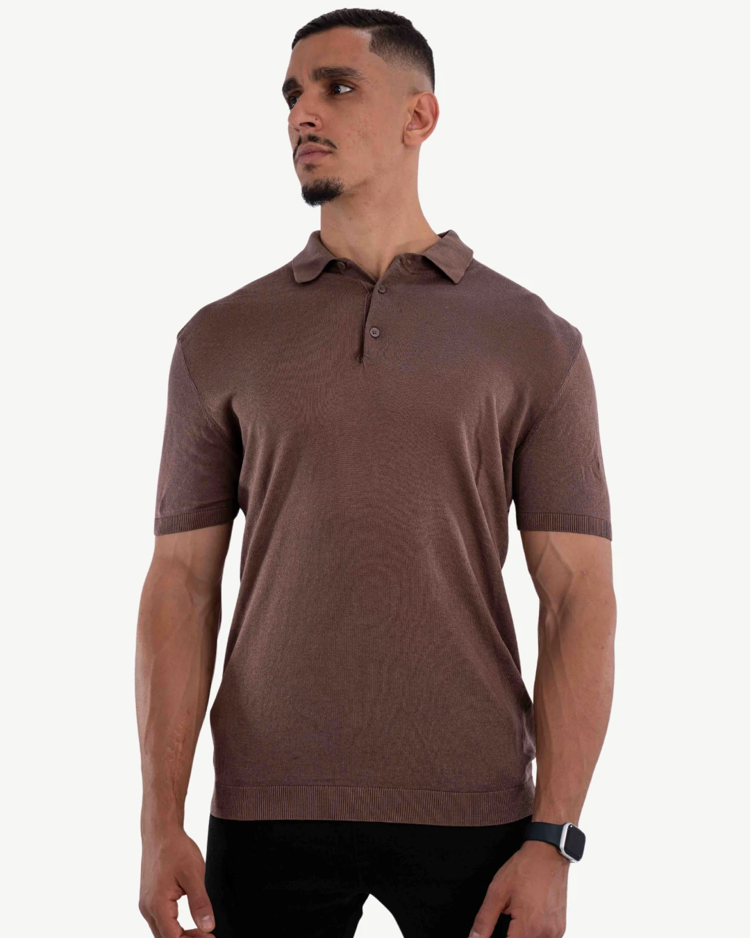 E-237020001-007_A Polo Demi-Manches Ovs Marron – Image 1