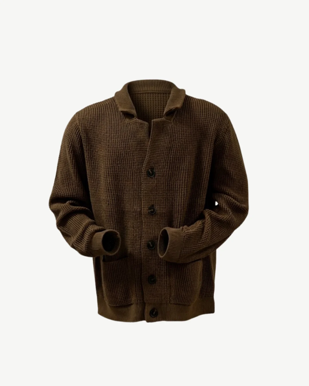 E-140005001-007_A Cardigan Jack&Jones Marron – Image 1